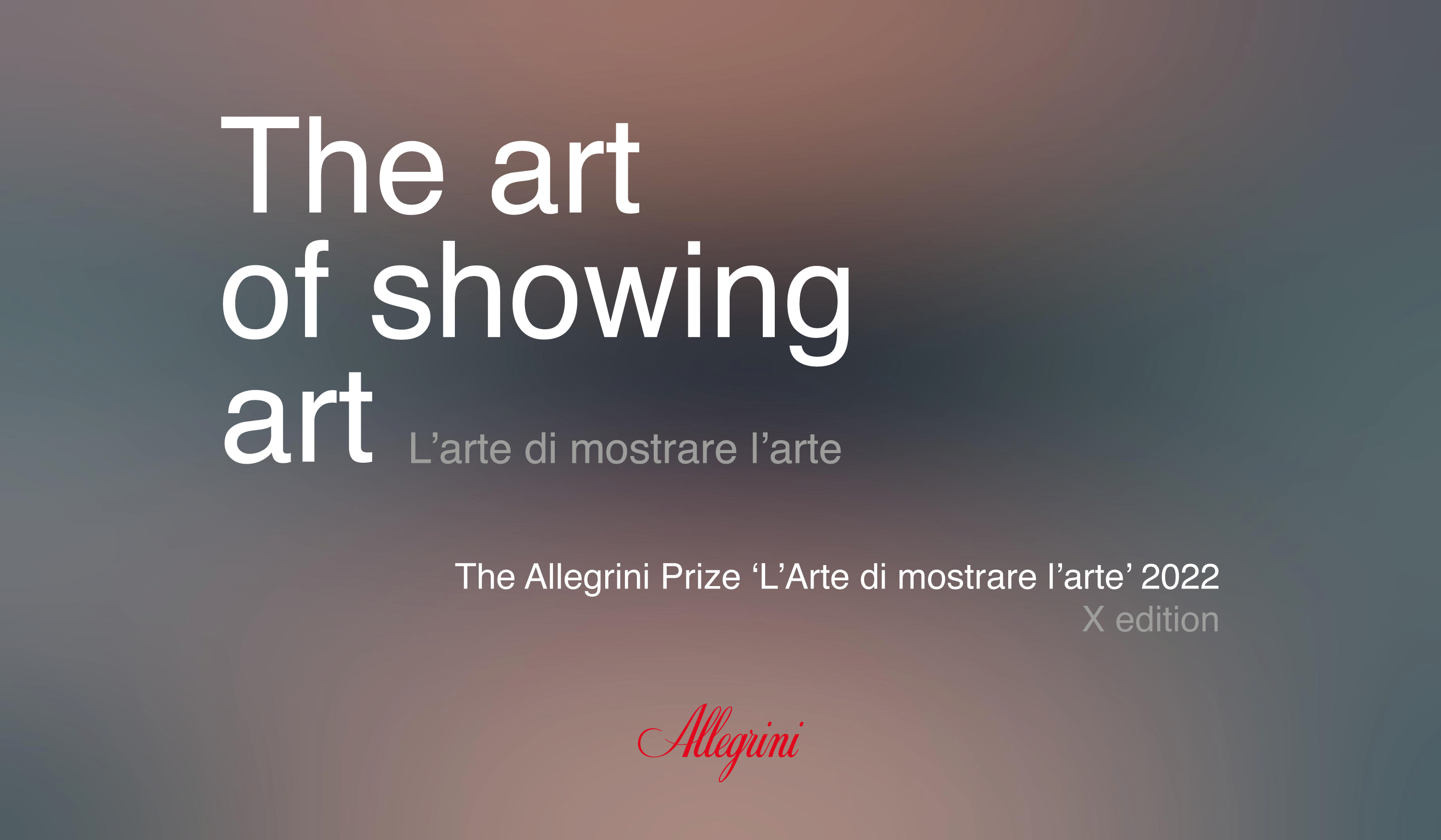 Michele Coppola per Gallerie D’Italia vince il premio Allegrini L’Arte di mostrare l’Arte 2022